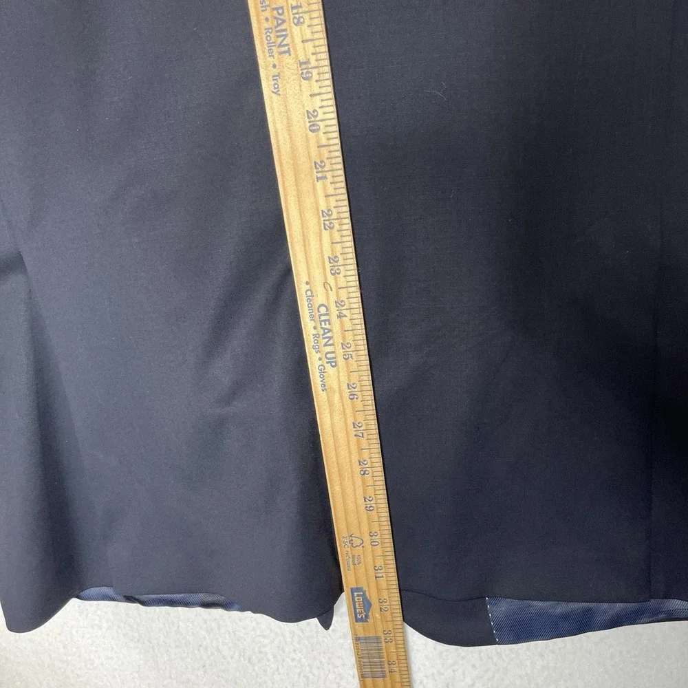 Hugo Boss Blazer Mens 44 R Navy Blue Super 110 Wool Jacket Business Casual